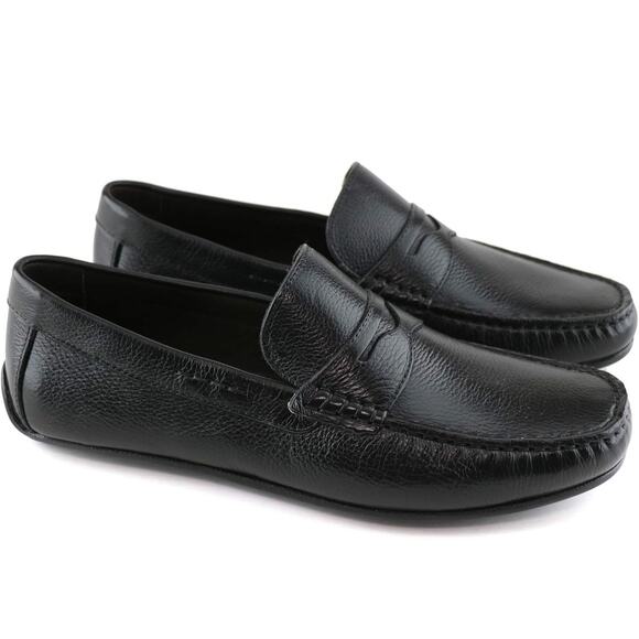 Marc Joseph New York Men’s Leather Slip-On Penny Loafers – Comfort Meets Style! - Picture 4 of 7